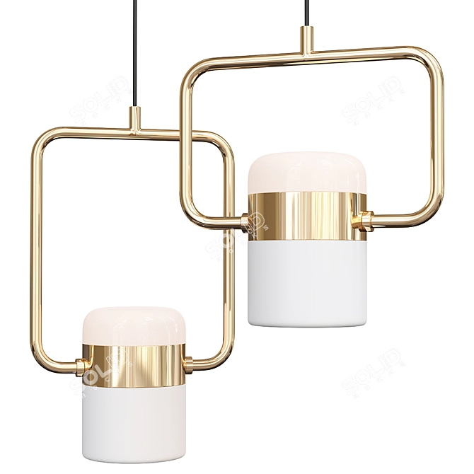 Title: Elegant Firefly Pendant Light 3D model image 2