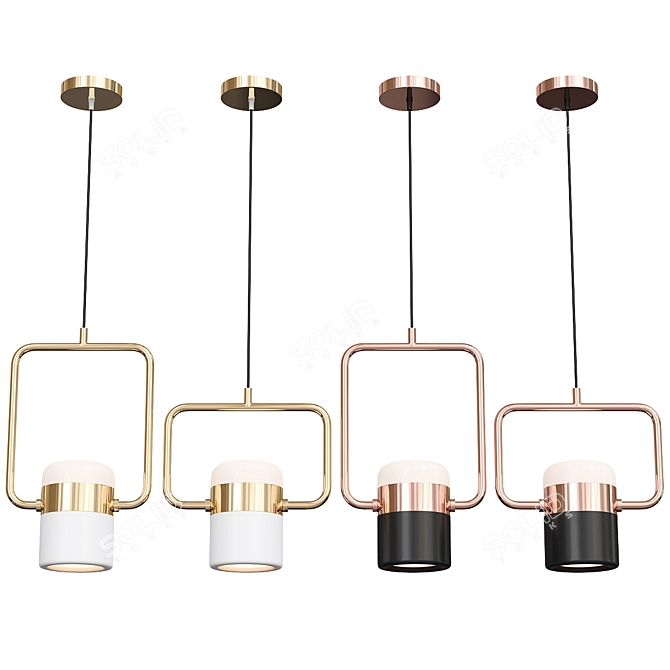 Title: Elegant Firefly Pendant Light 3D model image 3