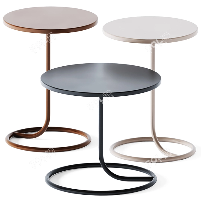 Smart Side Tables for Modern Homes 3D model image 2