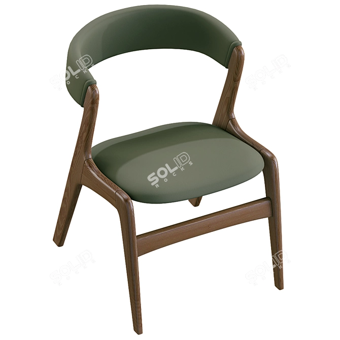 Elegant Lua Chair 3D model image 5