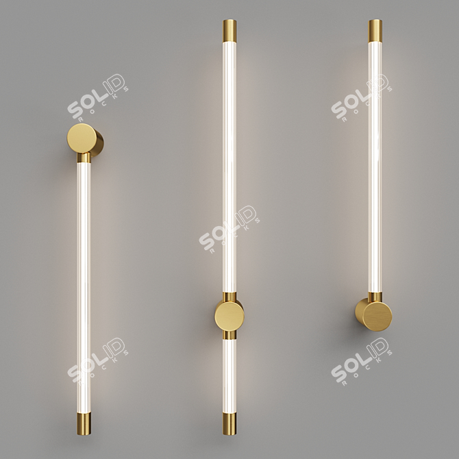 Sleek LED Wall Lamp - BIRTA 3D model image 2