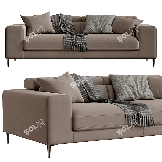 Italian Elegance: Ditre Italia Anderson Sofa 3D model image 2