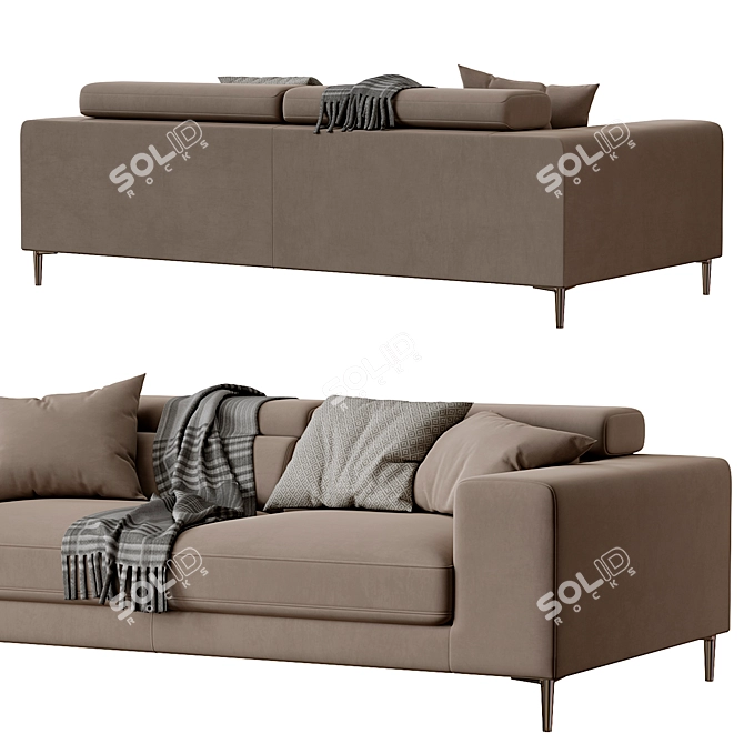 Italian Elegance: Ditre Italia Anderson Sofa 3D model image 3