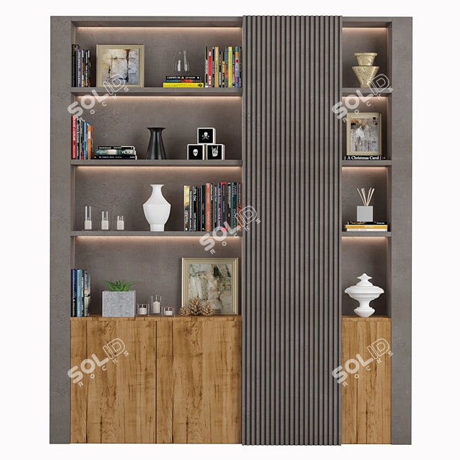 Versatile Multi-Level Storage Rack 3D model image 1