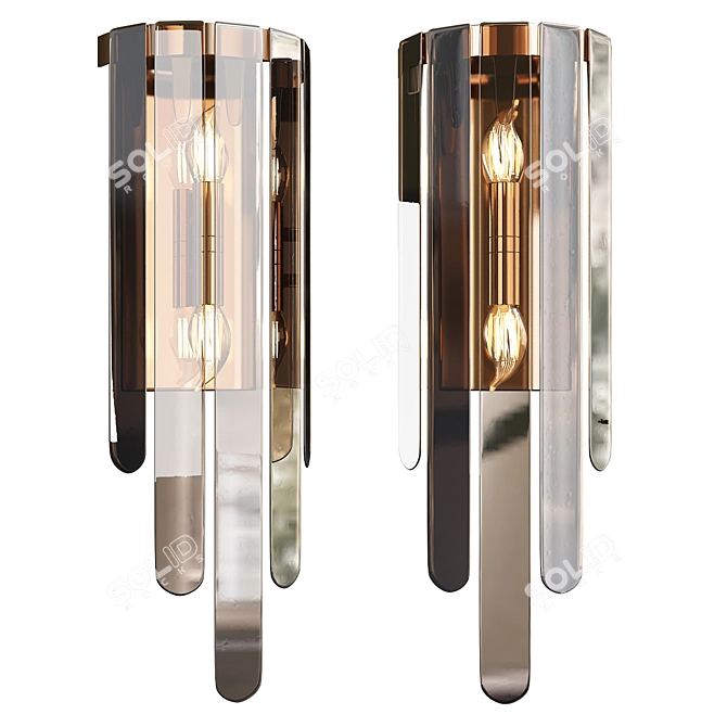 Elegant Fenwater Wall Sconce 3D model image 1