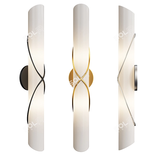 Elegant Roxbury Sconce: Timeless Design 3D model image 1