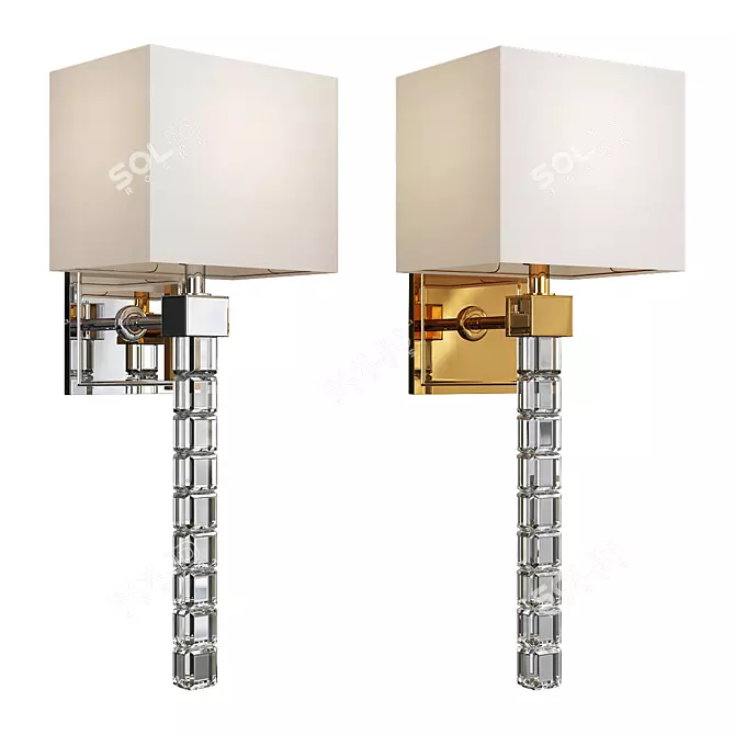 Modern Highball Large Sconce 3D model image 1