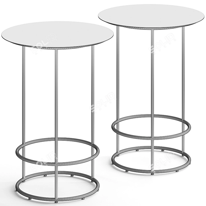 Modern Cor Drop Side Tables 3D model image 2