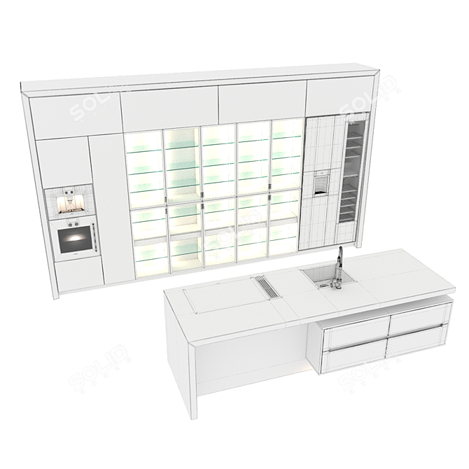 Gaggenau 400-Series Kitchen Appliances 3D model image 6