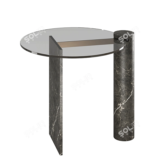 Natuzzi Frost: Innovative Coffee Tables 3D model image 3