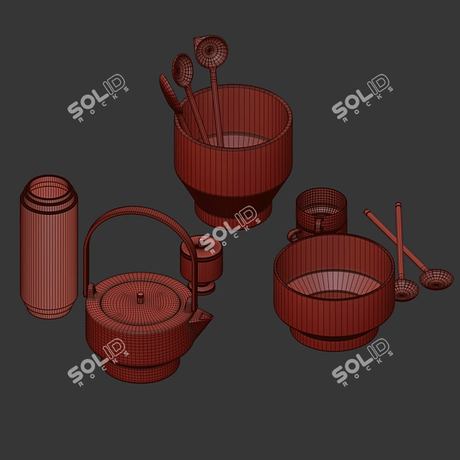 Elegant Skagerak Edge Cookware 3D model image 3