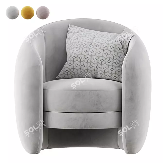 Modern Calders Chair: Sleek & Stylish 3D model image 1