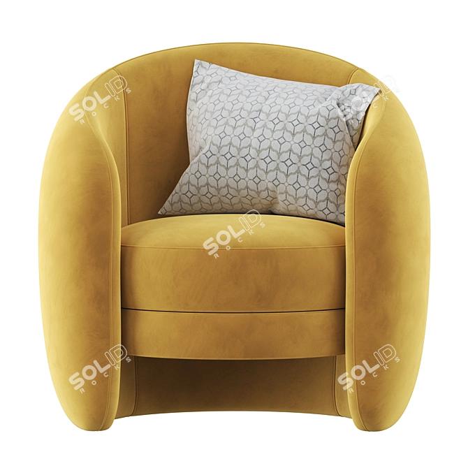 Modern Calders Chair: Sleek & Stylish 3D model image 4