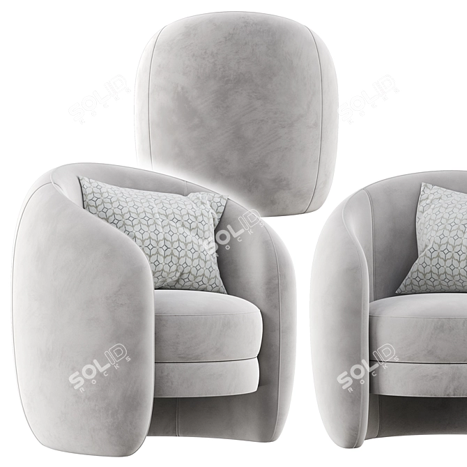 Modern Calders Chair: Sleek & Stylish 3D model image 6