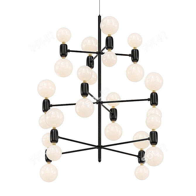 Aballs Pendant Chandelier 3D model image 1