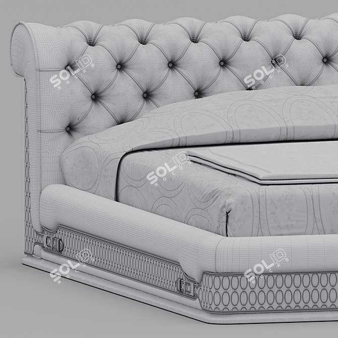 Visionnaire Laurence Bed: Perfect Harmony of Luxury and Comfort 3D model image 5