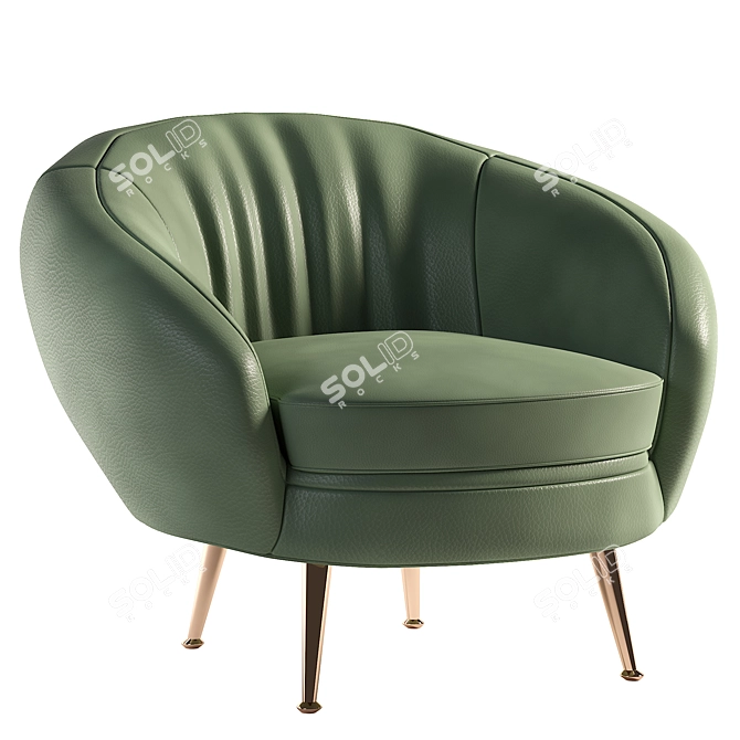 Modern Armchair: 3DS Max 2014, Corona 2 3D model image 1