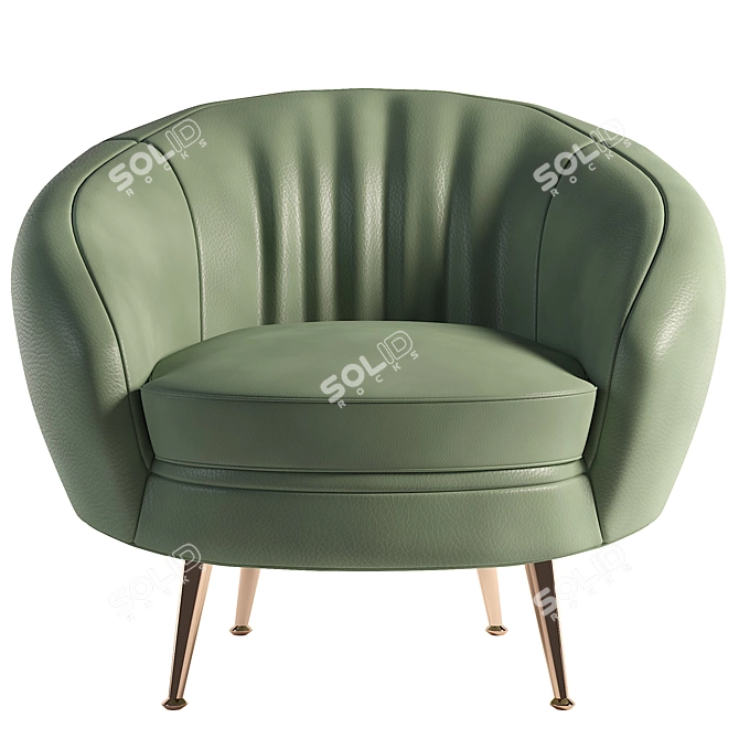 Modern Armchair: 3DS Max 2014, Corona 2 3D model image 2