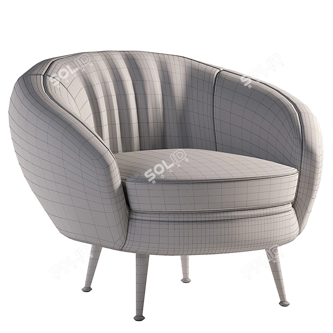 Modern Armchair: 3DS Max 2014, Corona 2 3D model image 5