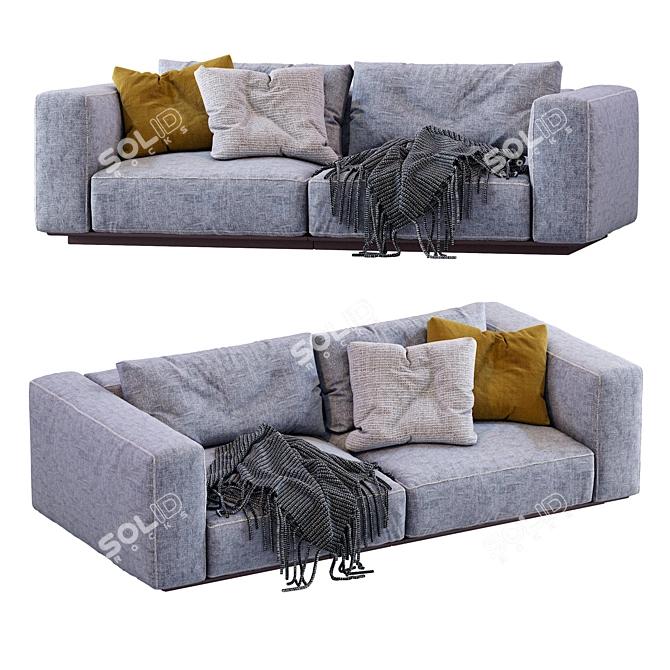 Flexform Grande Sofa: Elegant Comfort 3D model image 2