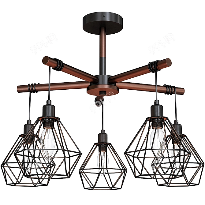 Rivoli Ianta 2051-305 Ceiling Chandelier 3D model image 1