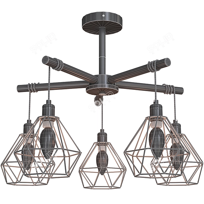 Rivoli Ianta 2051-305 Ceiling Chandelier 3D model image 2