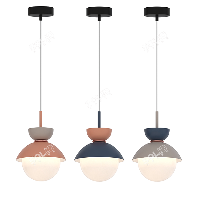 Modern Nordic Pendant Lamp - G9 3D model image 2