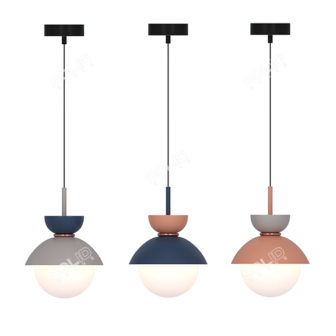 Modern Nordic Pendant Lamp - G9 3D model image 5