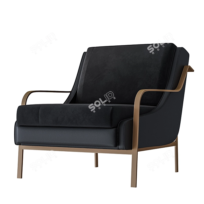 Elevate Your Space: Halden Lounge Chair 3D model image 3