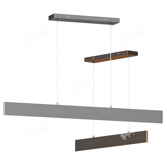 Mario Linear Suspension Light by Huxe 3D model image 1