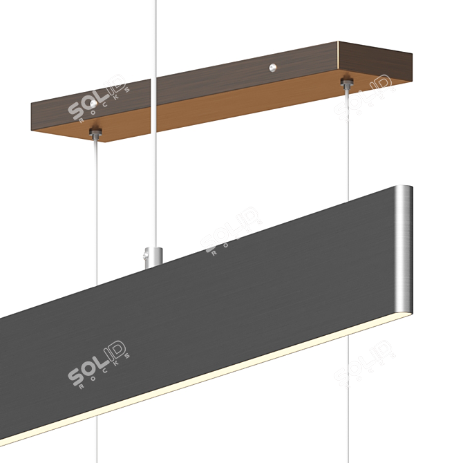 Mario Linear Suspension Light by Huxe 3D model image 2