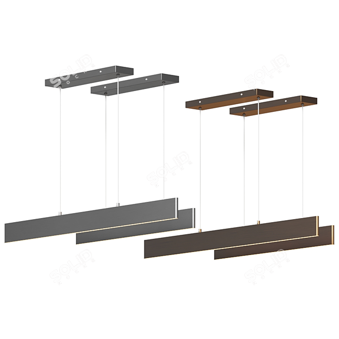 Mario Linear Suspension Light by Huxe 3D model image 4