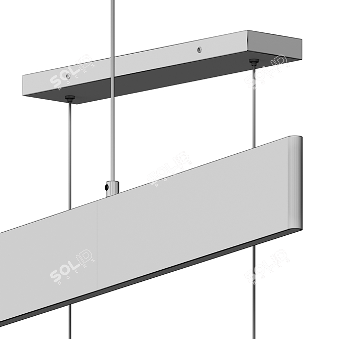 Mario Linear Suspension Light by Huxe 3D model image 5