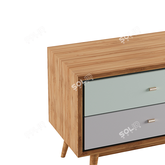 Modern Colorful Cabinet 3D model image 4