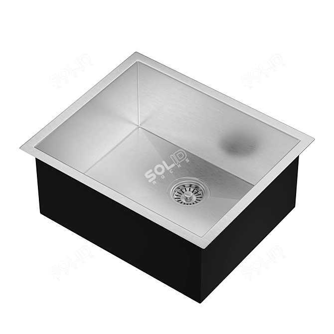 Blanco Quatrus R0 - Small Undermount Stainless Steel Sink 3D model image 5