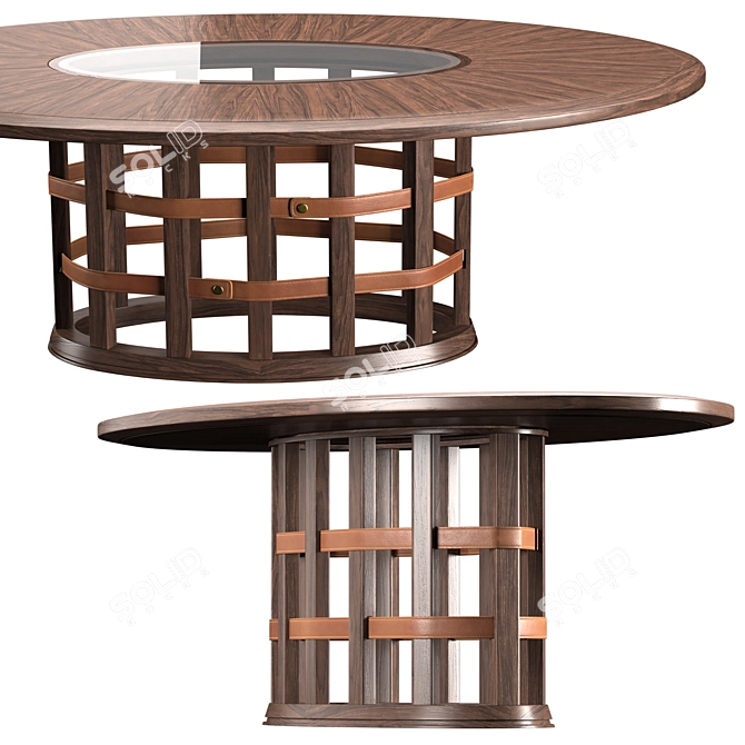 Grilli Harris Oval Dining Set 3D model image 3