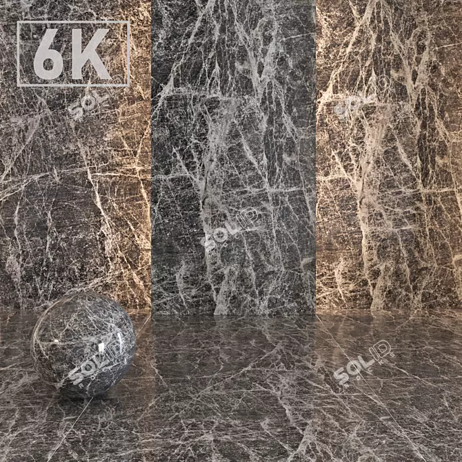 Shadow Slate Marble 3D model image 1