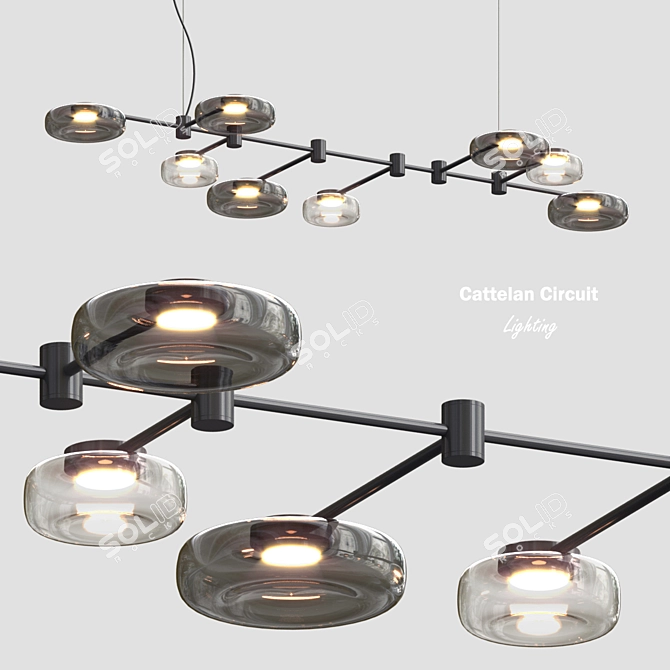 Cattelan Circuit: Stylish Lighting Solution 3D model image 1