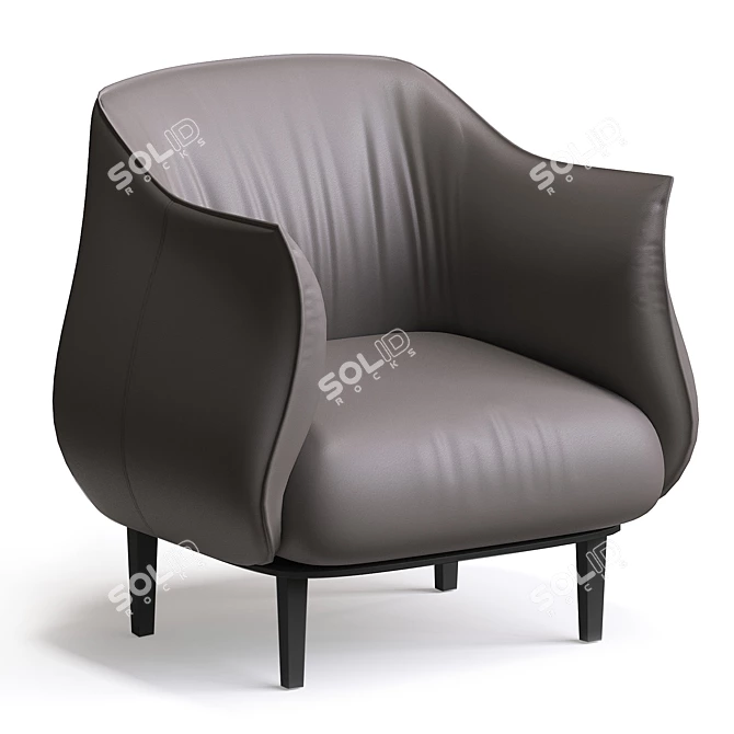  Modern Loft Armchair | Stylish Designer Furniture 3D model image 1