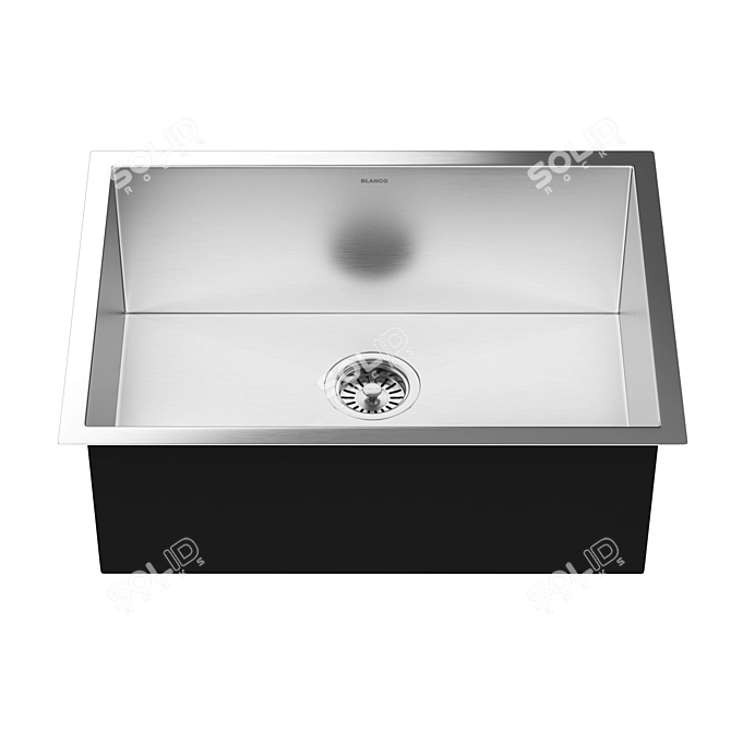 BLANCO Quatrus R0 Medium: German Engineered Stainless Steel Sink 3D model image 4