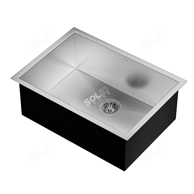 BLANCO Quatrus R0 Medium: German Engineered Stainless Steel Sink 3D model image 7