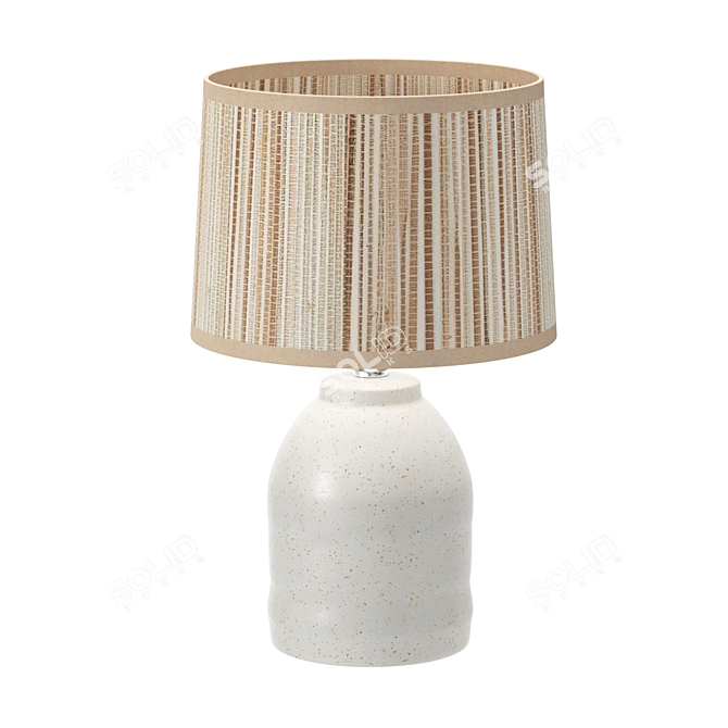 Modern Industrial Hawkins Table Lamp 3D model image 2