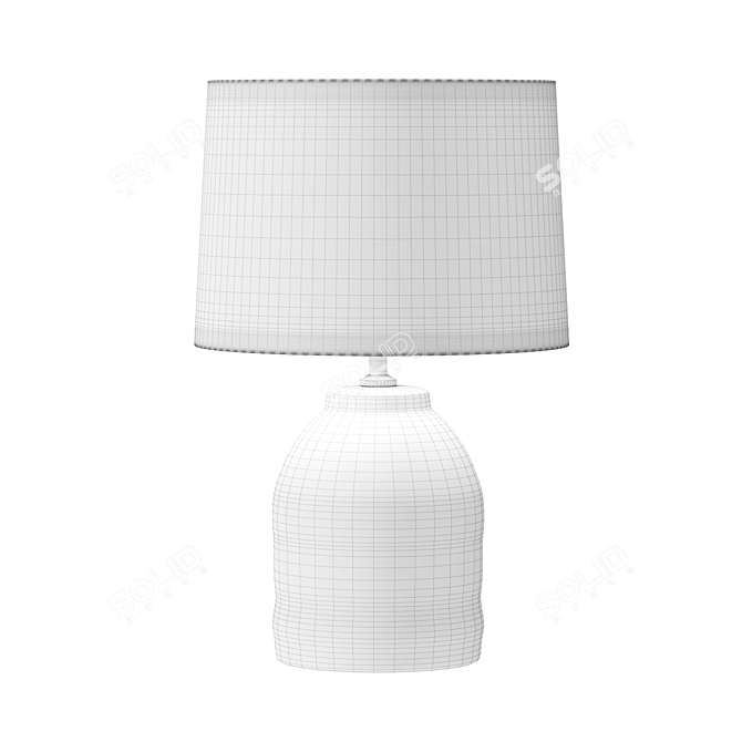 Modern Industrial Hawkins Table Lamp 3D model image 3