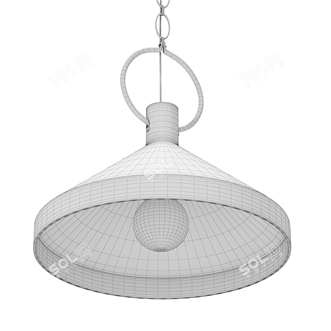 Limoges Large Pendant - Elegant Illumination 3D model image 3