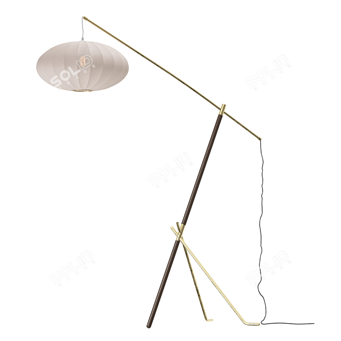 Contemporary Osaka Floor Lamp 3D model image 1