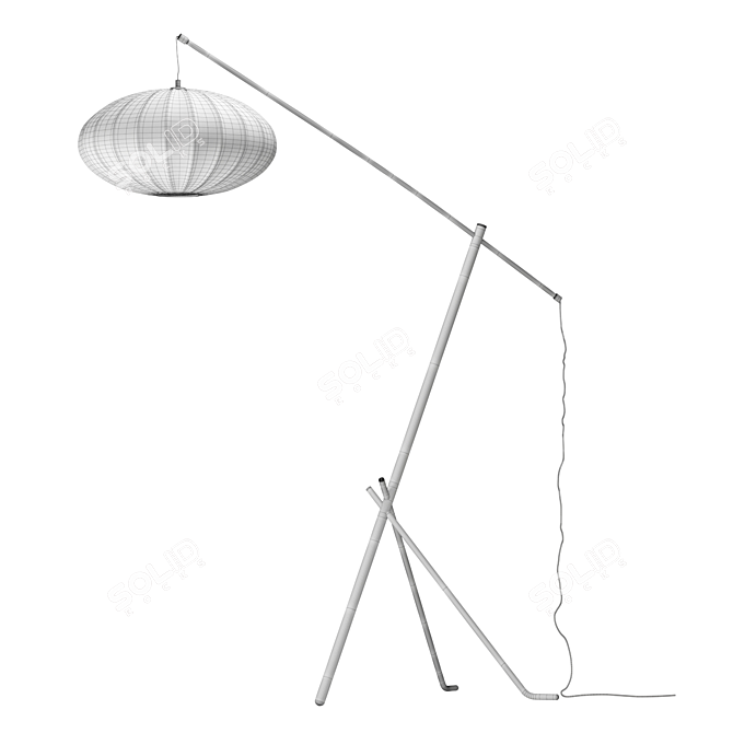 Contemporary Osaka Floor Lamp 3D model image 3