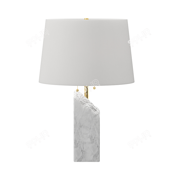 Elegant Ward Table Lamp 3D model image 2
