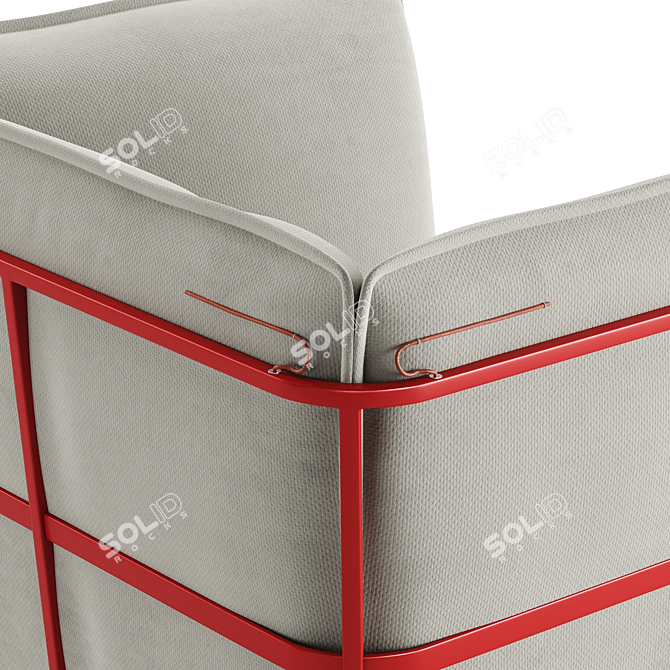 Relax in Style with Cappellini's Basket Armchair 3D model image 3