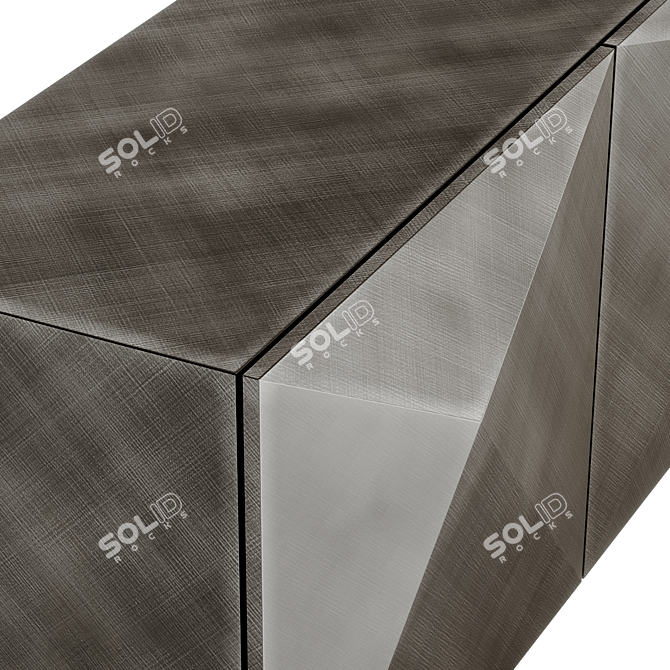 Cattelan Kayak 2021 Metal Brass Console 3D model image 2