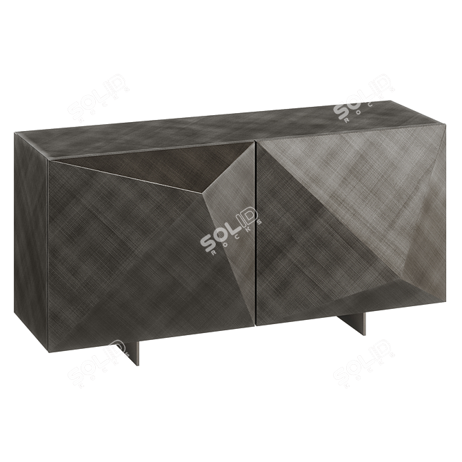 Cattelan Kayak 2021 Metal Brass Console 3D model image 5